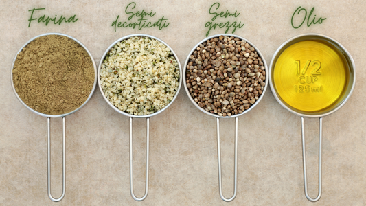 La canapa ad uso alimentare: Farina, Semi, Olio