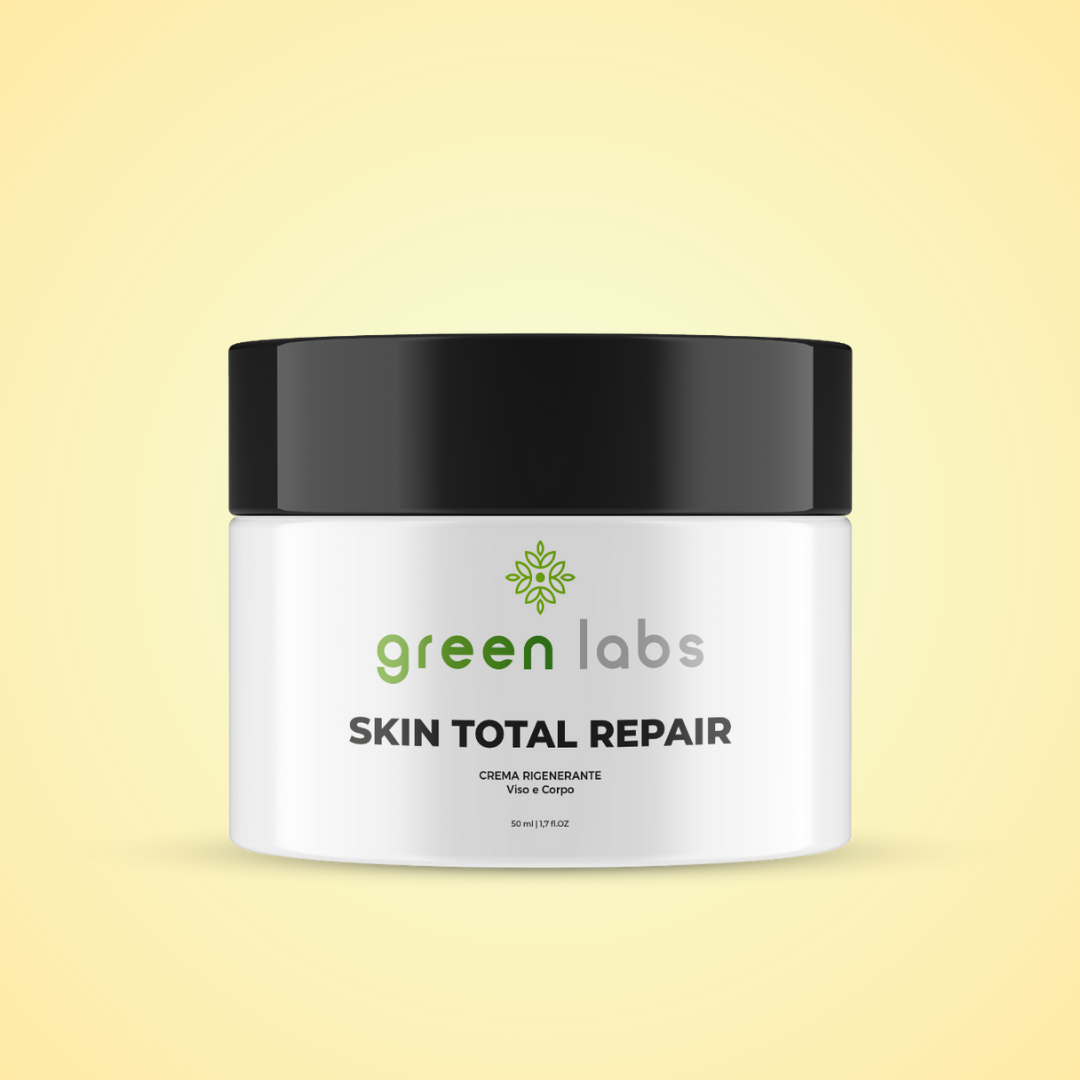 Skin Total repair Crema Viso e corpo rigenerante con Olio di Canapa e Aloe