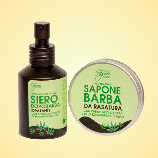 Kit Cura della Barba con Olio di Canapa
