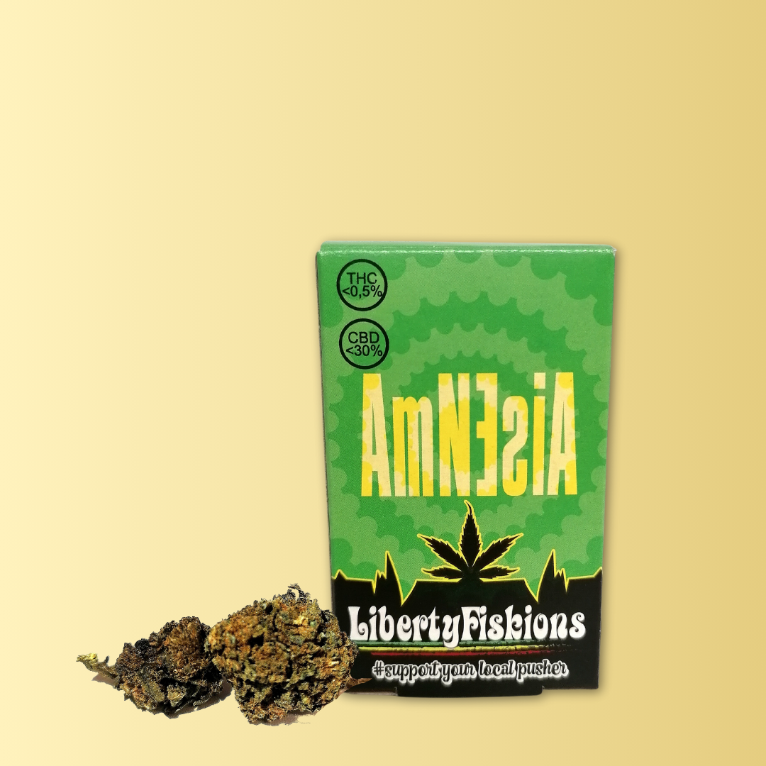 Cannabis Light realizzata in Italia di Alta Qualità. Amnesia cbd.