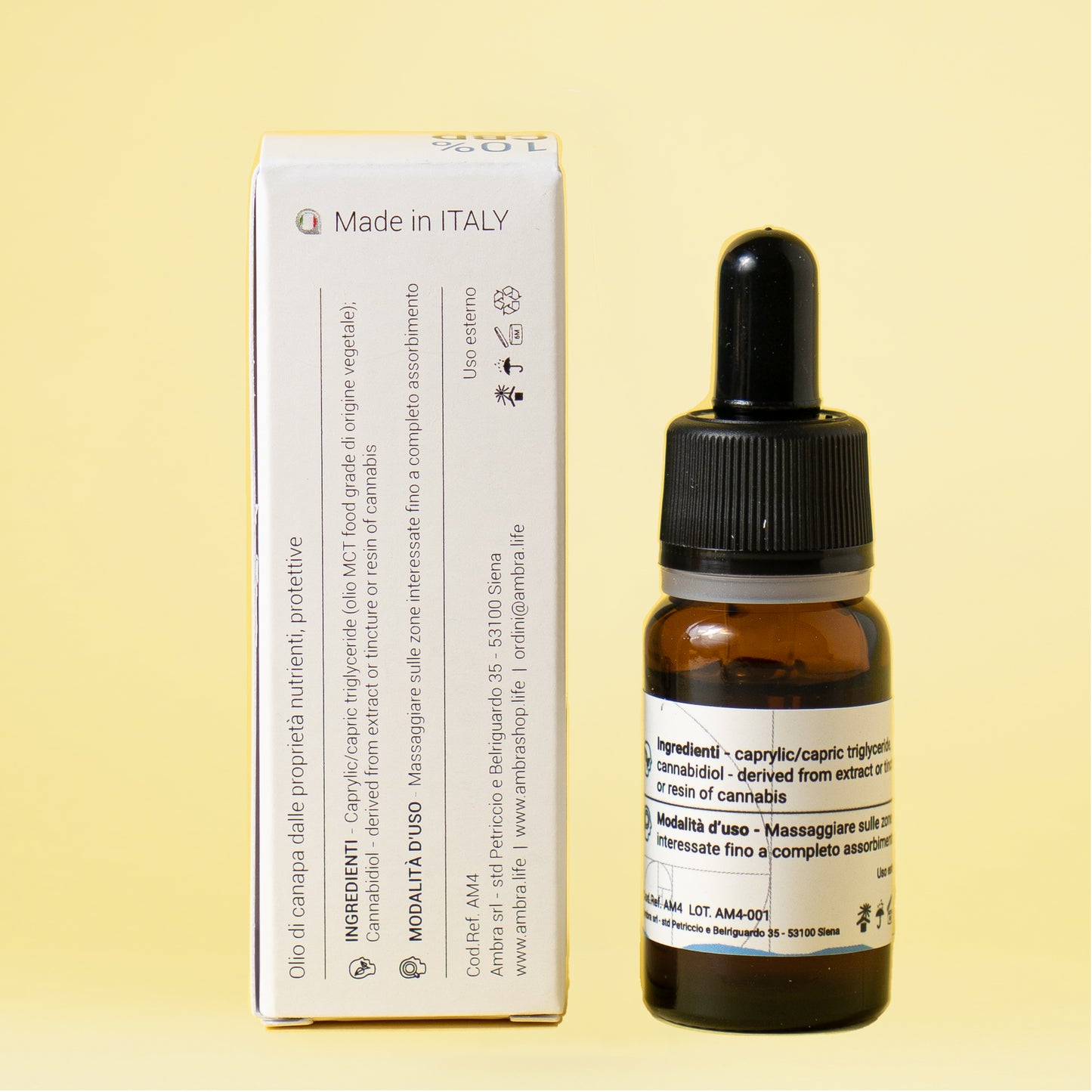 Olio CBD 10% Fullspectrum Ambra | Tuscanyhemp