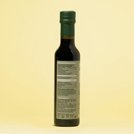 Olio di semi di canapa retro