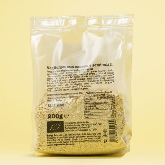 VegBurger Preparato alla Canapa Bio | Tuscanyhemp