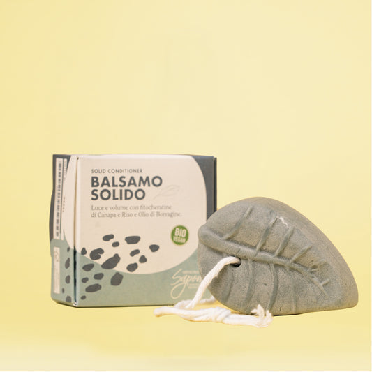 Balsamo Solido alla Canapa. Volume e lucentezza per i capelli realizzato in Toscana