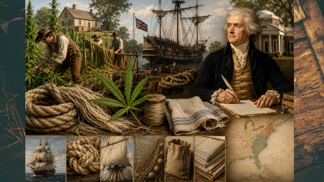 Quando la canapa era una coltura strategica: le leggi delle colonie americane e Jefferson