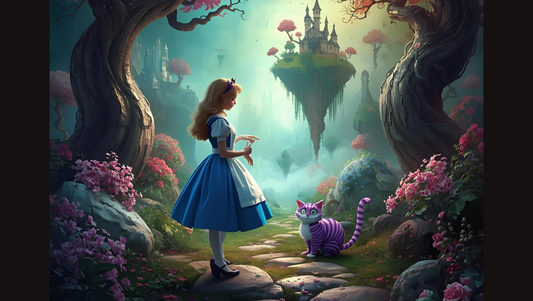 "Le avventure di Alice nel paese delle meraviglie" romanzo scritto e pubblicato su carta di canapa