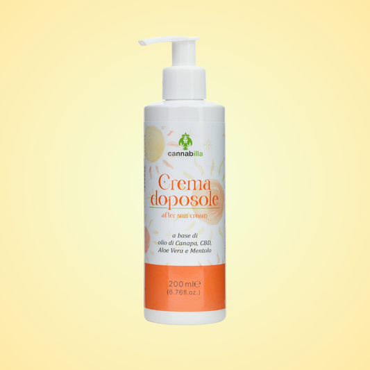 Crema doposole con Cbd e Aloe vera
