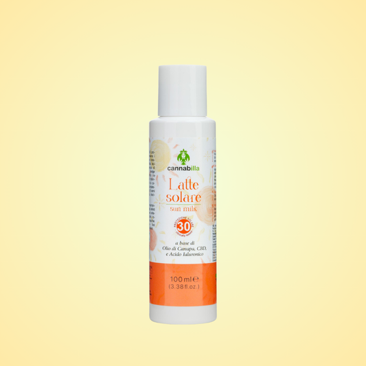 LATTE SOLARE CON CANAPA E CBD