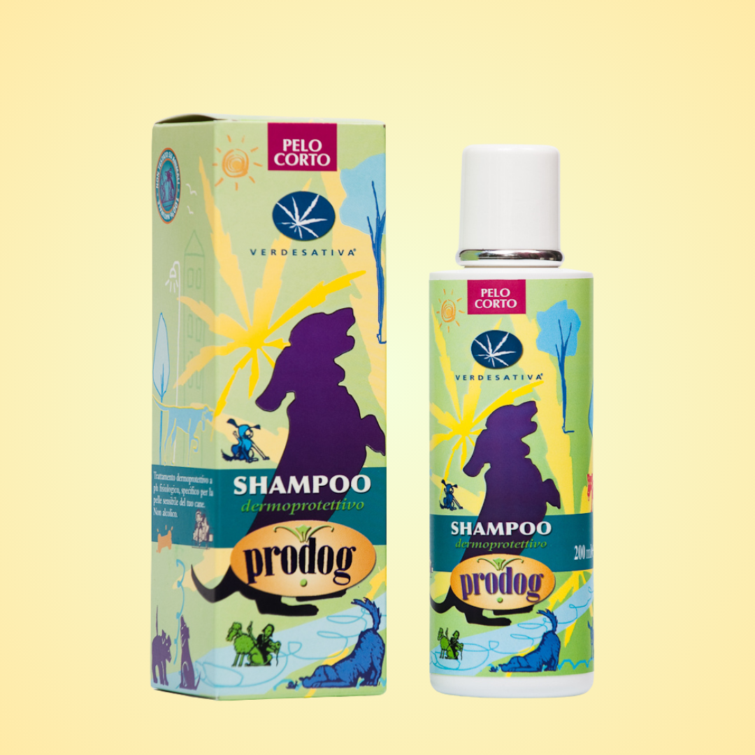 SHAMPOO PER CANI VERDESATIVA PELO CORTO