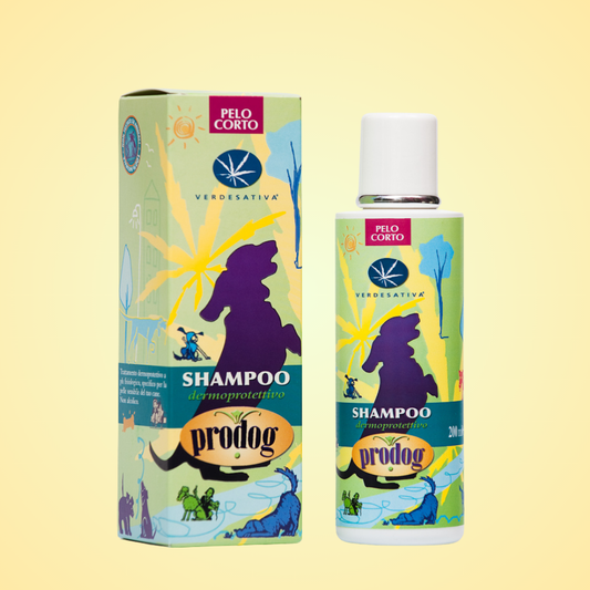 SHAMPOO PER CANI VERDESATIVA PELO CORTO