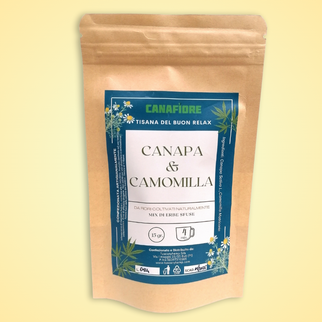 tisana canapa e camomilla 