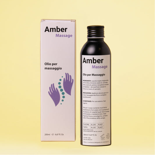 Olio massaggi alla Canapa per Aromateramia e massaggi muscolari.