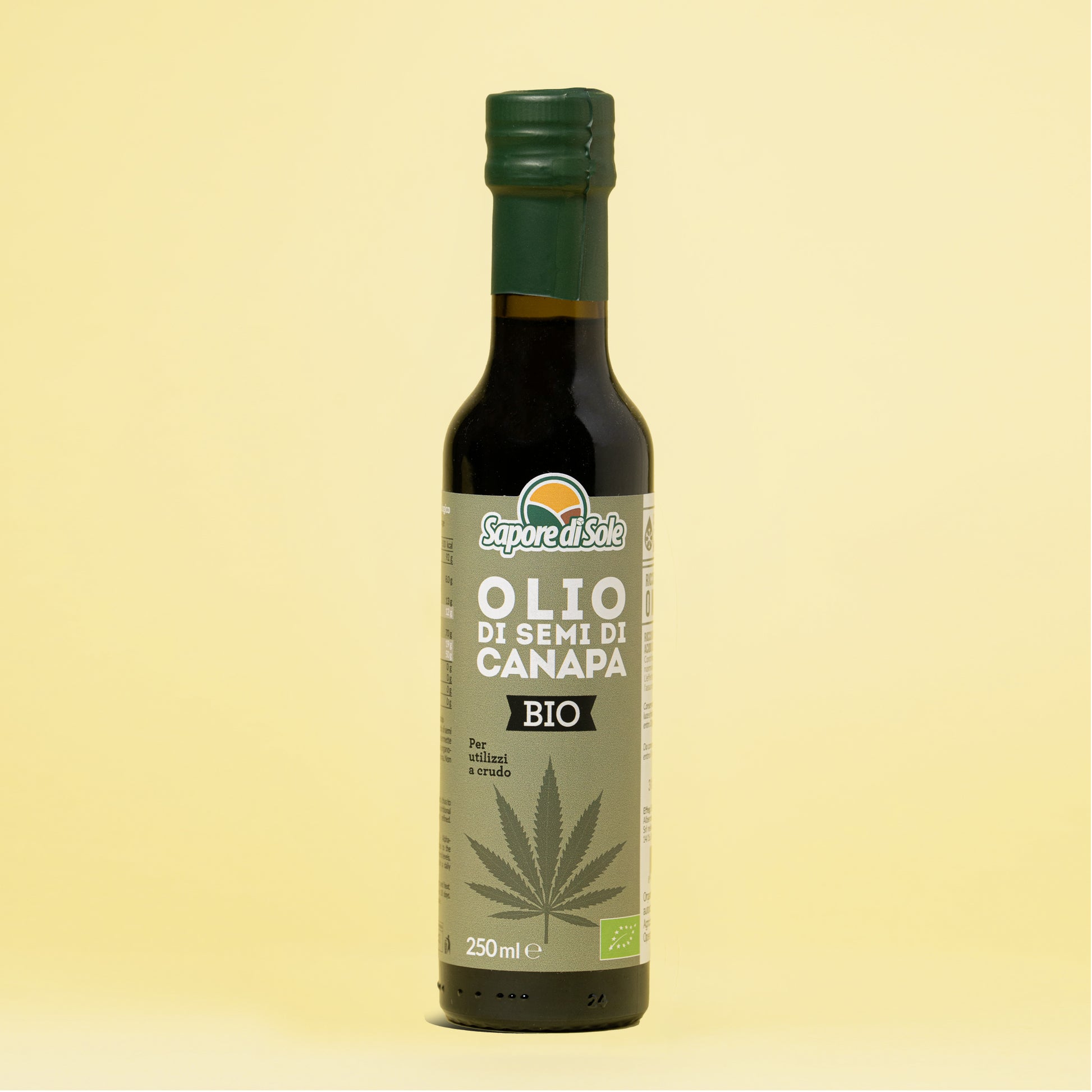 Olio di semi di canapa fronte
